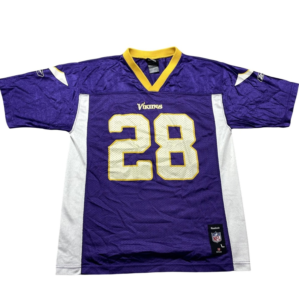 Minnesota Vikings Jersey Boys Large Purple NFL Football Peterson 28 Reebok